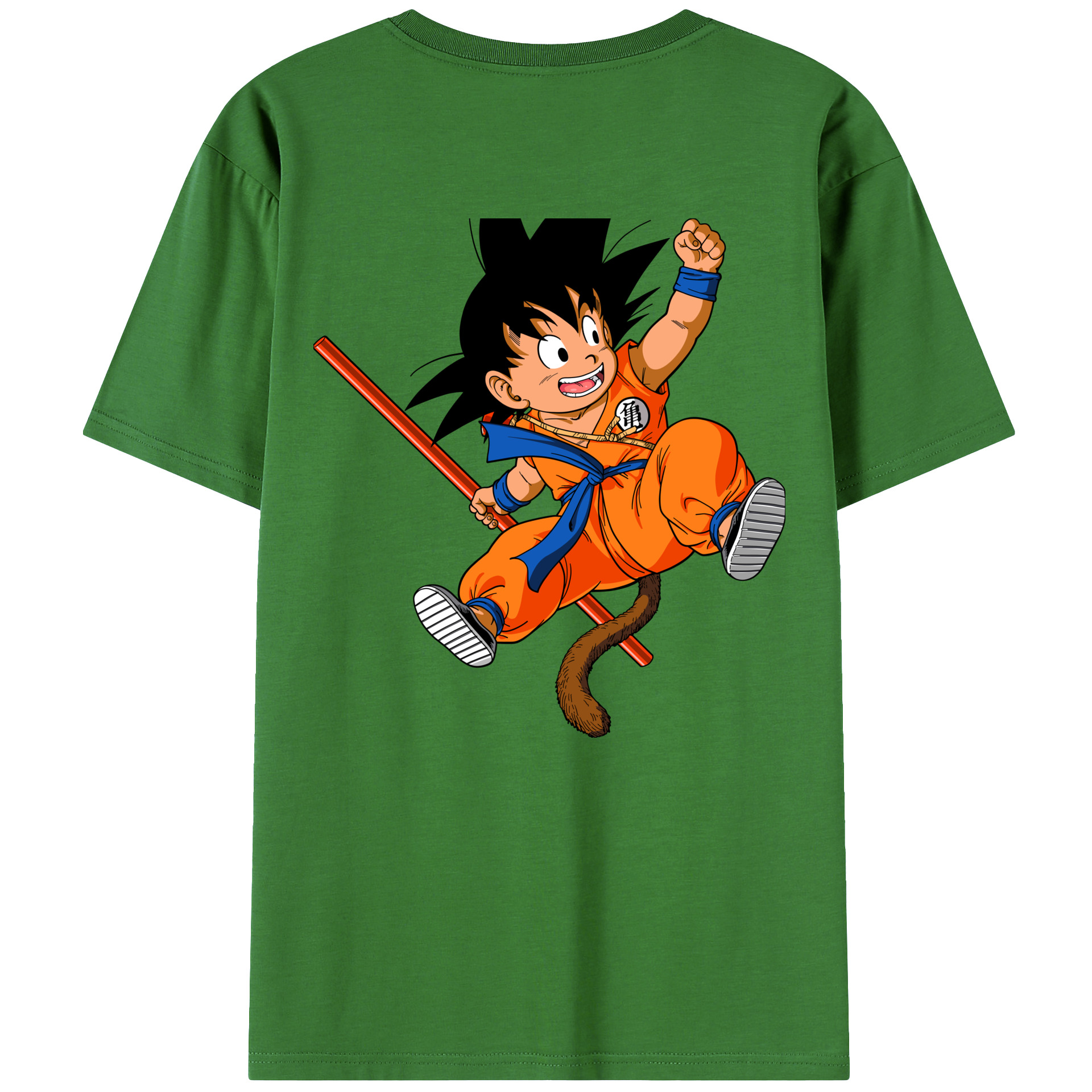 （画像用） ドラゴンボール 孫悟空（そん ごくう）Son Goku カカロット DRAGON BALL Kakarotto レディース半袖Tシャツ(バックプリント)